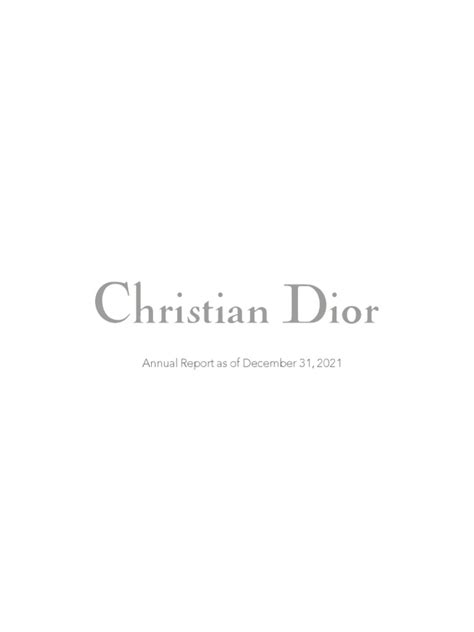 christian dior annual report 2016|Dior 2022 annual report.